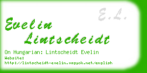 evelin lintscheidt business card
